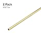 DTGN 2.5mm x 0.2mm x 300mm(ADxWand TxL) Messing Rohr - 2Pack - Gut für Maschine Ausrüstung Basteln Dekorativ Rahmen - Rund Metall Schläuche