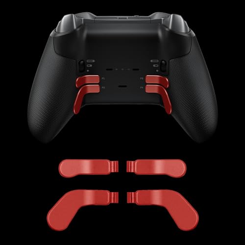 Image of 16 in 1 Metal Thumbsticks Suitable for Xbox One Elite Series 2, Elite Series 2 Core Controller Accessories Parts, 6 Metal Thumbsticks, 4 Paddles, 2 D-Pads and 4 Tool(Red)