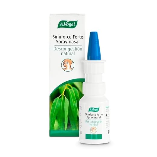 A.Vogel Sinuforce Forte Spray Nasal | Descongestión natural | Nariz Tapada | Hipertónico | Alivia picazón, secreción y reduce estornudos | Limpia y elimina el exceso de mucosidad y costras | 20 ml