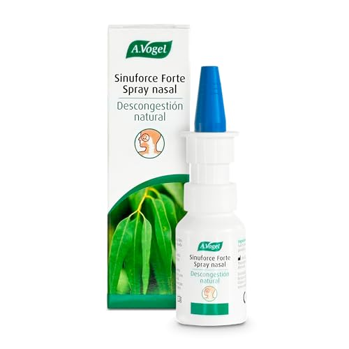 A.Vogel Sinuforce Forte Spray Nasal | Descongestión natural | Nariz Tapada | Hipertónico | Alivia picazón, secreción y reduce estornudos | Limpia y elimina el exceso de mucosidad y costras | 20 ml