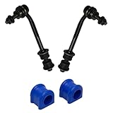 TRQ Front Suspension Kit Sway Bar Bushing Set Sway Bar Stabilizer Link Compatible with 2007-2009 Chrysler Aspen 2004-2009 Dodge Durango