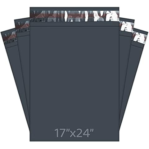 YUNJU Large Grey Mailing Bags 17 x 24 Cover