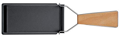 Spring GOURMET PARTY, Raclette Pfännchen 1 Stk., Ersatz Raclette Pfännchen passend zu Spring Käse Raclette GOURMET PARTY Set, Antihaftversiegelung, Klappbarer Buchenholz Griff, Raclette Grill