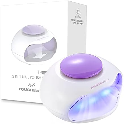 TOUCHBeauty Portable Nail Dryer with Air & 3 UV LED Nail Lamp Mini Size Good for Kids Teen Drying Regular Nail Polishes TB-0889