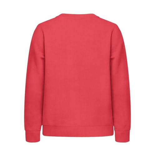 Stylish Sweatshirt for Girls Boys Long Sleeve Soft Pullover Crew Neck Tops 2XS-XL2