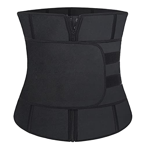 Nanooer Neoprene Sauna Waist Trainer Corset Sweat Belt for Women Weight Loss Compression Trimmer Workout Fitness