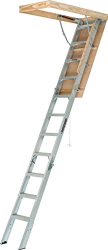 Louisville Ladder AA2210 Elite Aluminum Attic Ladder, 375 Pound Load Capaci, 22-1/2 x