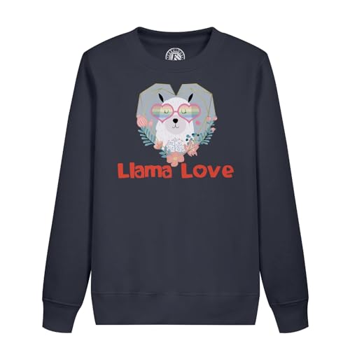 Sweat enfant Lama Love dessin hippie pour les journées d'école et les sorties de week-end