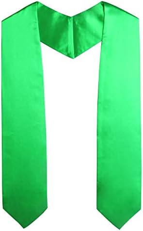 OSBO GradSeason Unisex Adult Plain Graduation Stole for Academic Commencements, 60'' long