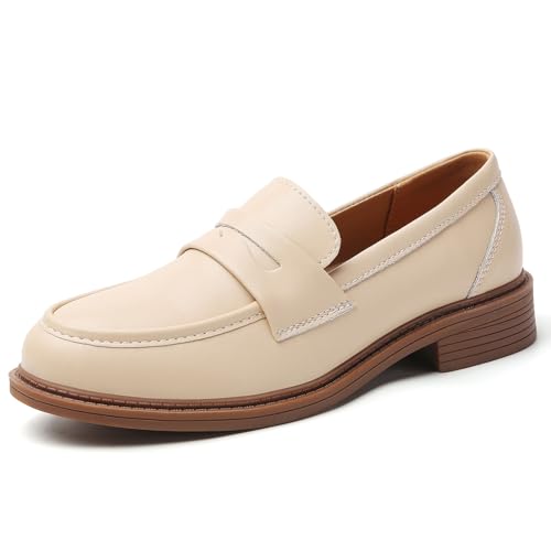 Image of Loafers for Women Black Penny Loafer Business Casual Shoes Women's Loafers & Slip-Ons Ladies Flats Comfortable Dressy