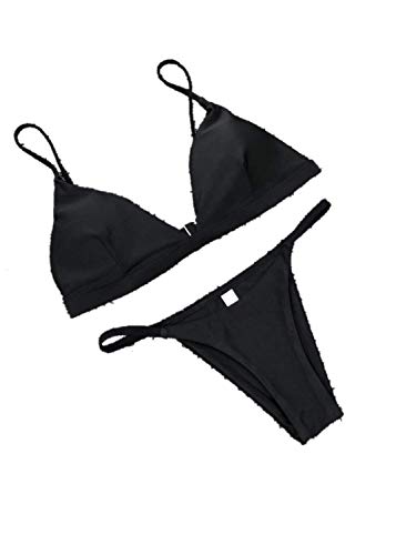 Preisvergleich Produktbild QingJiu Frauen Push-Up Gepolsterter BH Strand Bikini Set Badeanzug Bademode