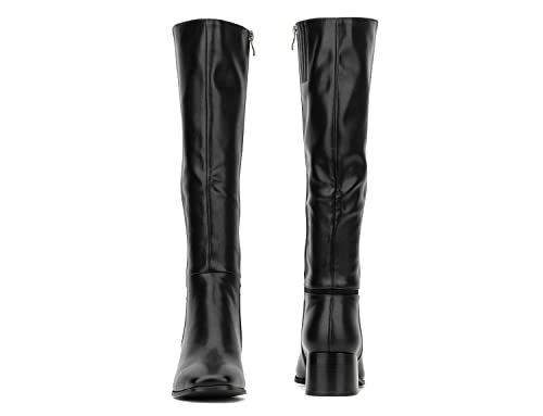 Vintage Foundry Co. Est. 2014 Torgeis Women's Abby Fashion, Casual Faux Leather, Zipper Mid-Calf Boot, Almond Toe, Rubber Outsole; Size 10 #TOP3