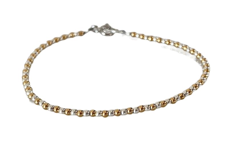 Bracelet perles argent empilable pour un style minimaliste au quotidien