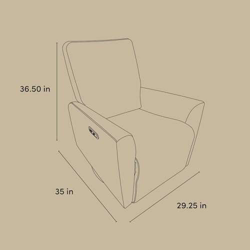 image for Storkcraft Santorini Deluxe Power Recliner Swivel Glider (Ivory Boucle
