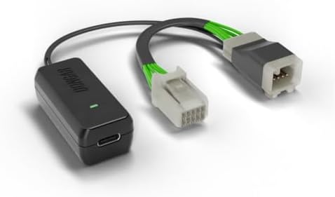 Dongar Dashcam Power Adapter (10-pin Type H for Hyundai/Kia. Compatible with Select Models, Ioniq 5, EV6, and More), Connects to Rearview Mirror, Built-in USB Power Source, Easy to Install