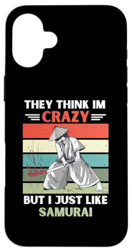 ���B���e�[�W They Think Im Crazy But I Just Like Samurai Lover �X�}�z�P�[�X iPhone 16 Plus �p