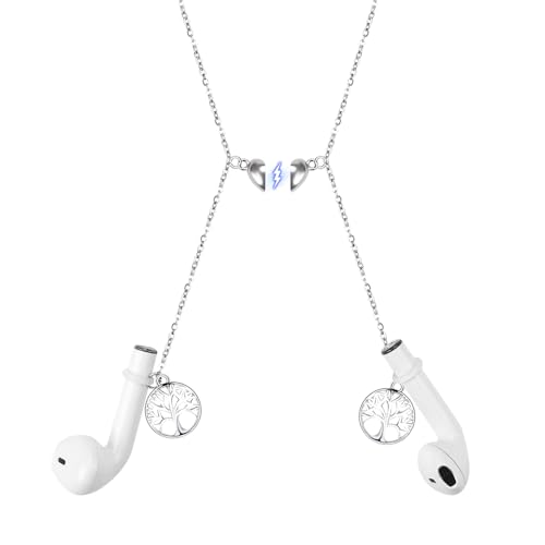 Strap Compatible with AirPods 1/AirPods 2/AirPods Pro and Wireless Bluetooth Headphones CaseLover Heart Magnetic Universal Necklace Style Holder Strap for All Wireless Headphones, Tree of Life Strap Compatible with AirPods 1/AirPods 2/AirPods Pro and Wireless Bluetooth Headphones CaseLover Heart Magnetic Universal Necklace Style Holder Strap for All Wireless Headphones, Tree of Life