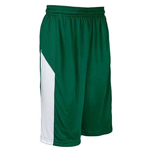 Short de basketball homme XL vert vêtement sport polyester Champro
