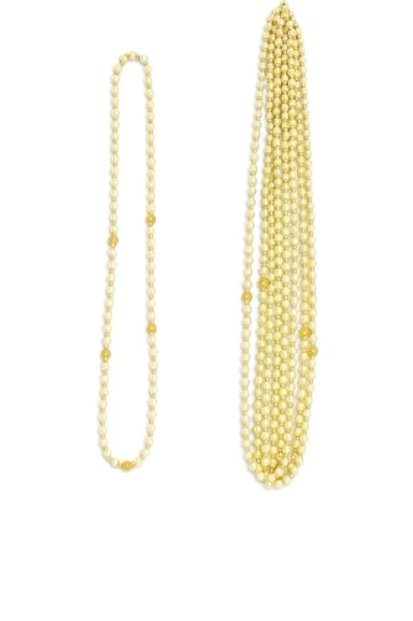 Pack of 24 Pearl Welcome Mala for Barati, Wedding Ceremony