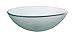 Kraus GV-101FR-SN Frosted Glass Vessel Bathroom Sink with PU-MR Satin Nickel