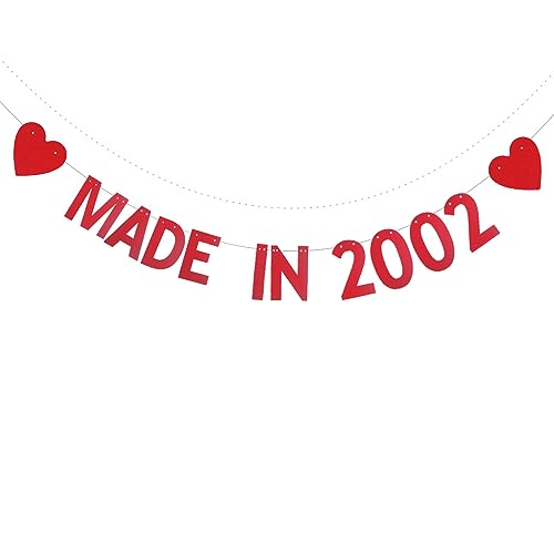 XIAOLUOLY Red Banner,Pre-Strung, Birthday/Anniversary Party Decorations,Made In 2002