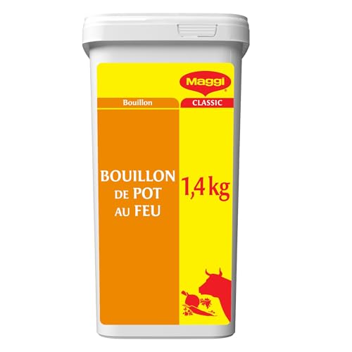 MAGGI PROFESSIONAL Bouillon de Pot-au-Feu Déshydraté - Bœuf et Légumes - Pour Cuisson de Viande, Légume, Féculent - Aide Culinaire, Sauce, Potage - Gain de Temps -...