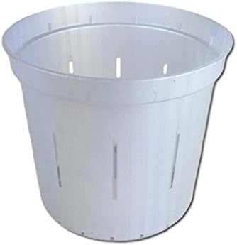 4 Slotted Clear Orchid Pots - 3 Pack (White Pearl)
