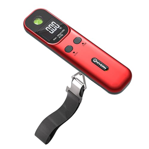 NIVERN digitale kofferwaage Hochpräzise 50kg Tragkraft mit LCD Display – Reise gadgets zum Wiegen von Koffer & Taschen, Ideal als gepäckwaage für koffer beim Packen, Versand und Outdoor-Abenteuer