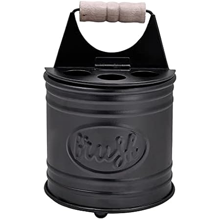 Plomkeest Mason Jar Toothbrush Holder - 16 Oz Rust Proof 304 Stainless Steel Lid, Farmhouse Bathroom Accessories (Silver)