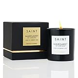 SAINT Margaret of Cortona Scented Candle with Prayer, Prayer Coin, and Holy Oil, Soy Coconut Aromatherapy Candle with 50 Hour Burn Time