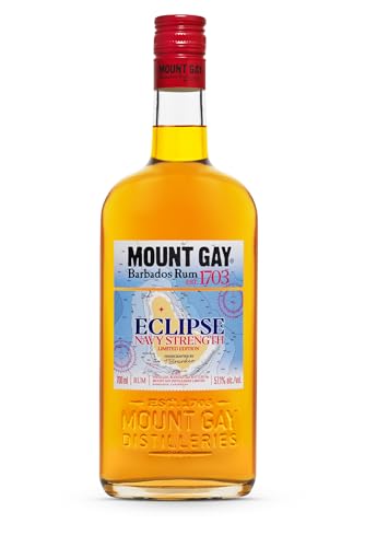 Mount Gay Eclipse Navy Strength 57.1% ABV, Barbados Golden Rum 70cl, Limited Edition
