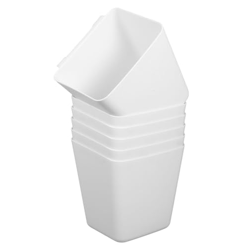 SOESFOUFU 6Pcs Plastic Hanging Storage Bins Compact Wall Containers for Rolling Carts Trolleys and Shelves Versatile Storage for Beauty Supplies and Small Items