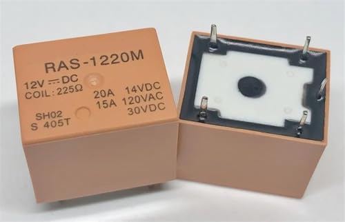 Relé 5 pines RAS-1220M 12V para reparar módulos y placas electrónicas