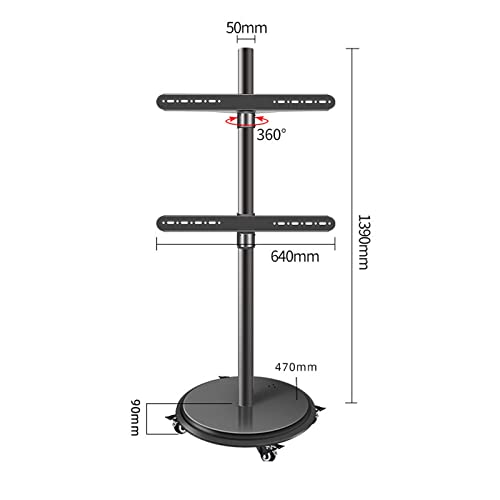 Soporte universal con ruedas para TV de 37-75 pulgadas miniatura 2