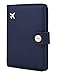 ZOPPEN Passport Holder Women Men, Passport Cover Travel Wallet Rfid Blocking Passport Wallet Cover Case Travel Essentials Document Organizer, Navy Blue