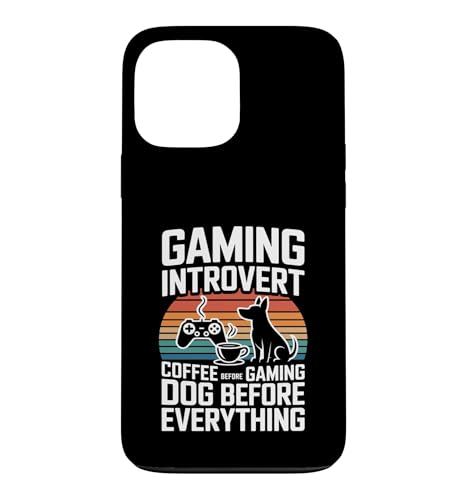 �Q�[�~���O �����I �R�[�q�[ Before Gaming Dog Before Everything �X�}�z�P�[�X iPhone 13 Pro Max �p