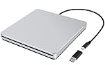 NOLYTH Externes CD Laufwerk für Laptop, DVD Laufwerk Extern für Mac MacBook, Slot-in Externe Optische Laufwerke, Portable USB CD Laufwerk Extern Brenner Externes Laufwerk für PC Apple Windows Desktop