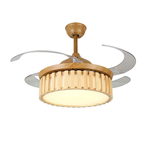 Ventilateur de plafond QHQQXN silencieux à fréquence variable pour stopper la chaleur au salon