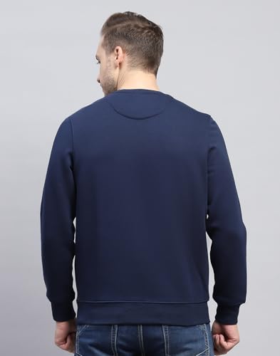 Image of Monte Carlo Mens Regular Fit Full Sleeve Round Neck Solid Winter Sweatshirt