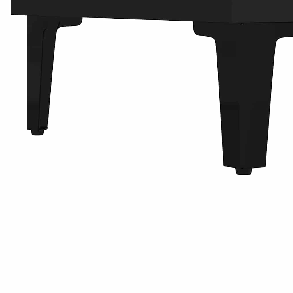 vidaXL Aparador de Madera de ingeniería Negro 69,5x34x90 cm