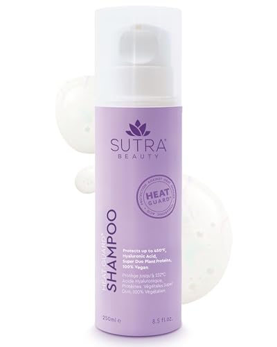 SUTRA Heat Guard Hair Shampoo for Frizzy, Dry & Damaged Hair - Thermal Protecting Shampoo Hydrates, Protects & Repairs Against Heat with Hyaluronic Acid - Anti-Frizz Haircare Products