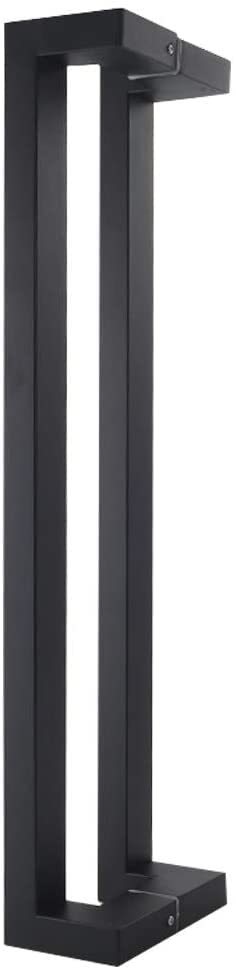 Tirettes de porte coulissante de grange noire pour salon et terrasse