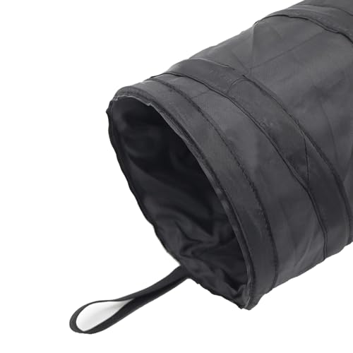 Image of Car Trash Can, 2 Packs Mini Collapsible Pop-up Car Garbage Can, Waterproof Hanging Trash Bag with Velcro, 1 Gallon Black Car Trash Bin for Travel, Picnic & Camping