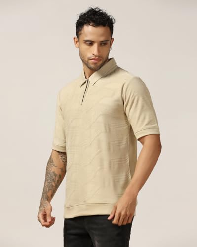 Image of Leriya Fashion Mens t Shirt | Textured t Shirts for Men| Oversized t-Shirt for Men