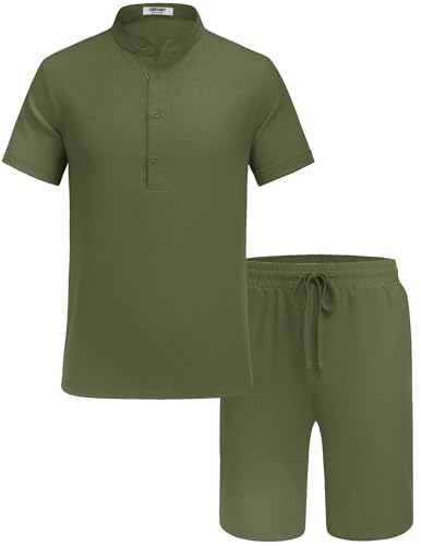 Ensemble léger en maille gaufrée avec chemise manches courtes et short