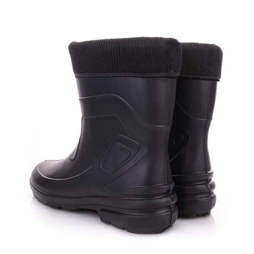 LEMIGO Damen Eva Gummistiefel Jessy 800 (Schwarz, EU Schuhgrößensystem, Erwachsene, Numerisch, M, 41)