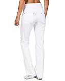 strauss berufsbekleidung hosen  CLINIC DRESS Hose 5-Pocket-Hose für Damen Bootcut hohe Taille 97% Baumwolle 60° Wäsche weiß 38