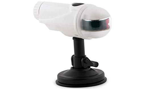 wellenshop LED Zweifarbenlicht Grün Rot mit Saugnapf Batteriebetrieben Zweifarbenlaterne Batterie Zweifarben Positionsleuchte