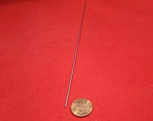 316 Stainless Steel Hardened Shaft .046" Diameter x 10" Long 3 pcs
