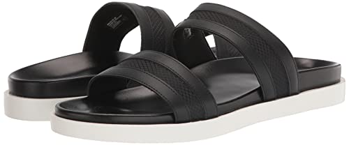 Stacy Adams Men's Metro Double Strap Slide Sandal Flat, Black, 14 #TOP6